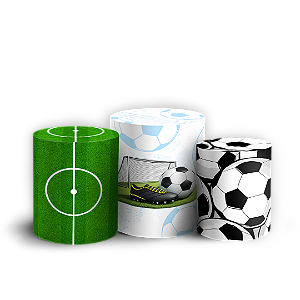 Capas Trio Cilindro Sublimado Veste Fácil - Futebol