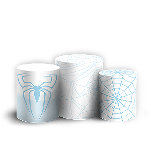 Capas Trio Cilindro Sublimado Veste Fácil - Homem Aranha