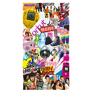 Capa Faixa Lateral Sublimado - Anos 2000