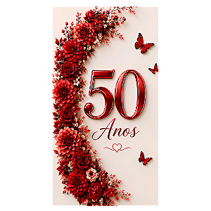 Capa Faixa Lateral Sublimado - 50 Anos