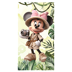 Capa Faixa Lateral Sublimado - Minnie Safari