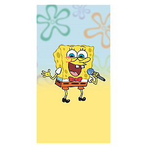 Capa Faixa Lateral Sublimado - Bob Esponja