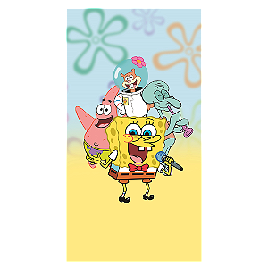 Capa Faixa Lateral Sublimado - Bob Esponja