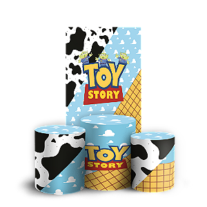 Capas Faixa Lateral e Trio Cilindro Sublimado Veste Fácil - Toy Story