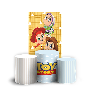 Capas Faixa Lateral e Trio Cilindro Sublimado Veste Fácil - Toy Story