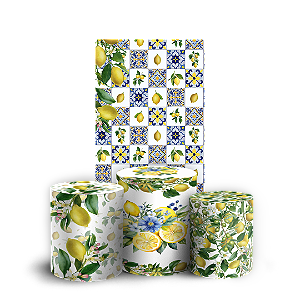 Capas Faixa Lateral e Trio Cilindro Sublimado Veste Fácil - Limao Siciliano