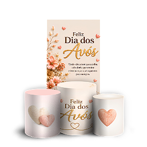 Capas Faixa Lateral e Trio Cilindro Sublimado Veste Fácil - Dia dos Avós