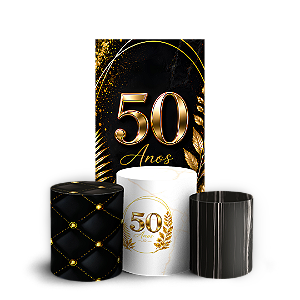 Capas Faixa Lateral e Trio Cilindro Sublimado Veste Fácil - 50 Anos