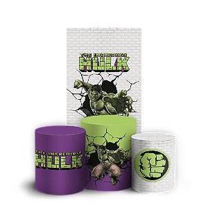 Capas Faixa Lateral e Trio Cilindro Sublimado Veste Fácil - Herois Hulk