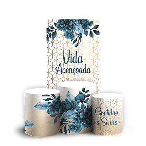 Capas Faixa Lateral e Trio Cilindro Sublimado Veste Fácil - Gratidão