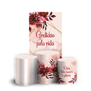 Capas Faixa Lateral e Trio Cilindro Sublimado Veste Fácil - Gratidão