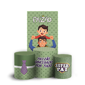 Capas Faixa Lateral e Trio Cilindro Sublimado Veste Fácil - Dia dos Pais