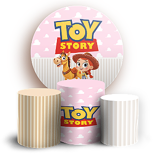 Capas Painel Redondo e Trio Cilindro Sublimado - Toy Story