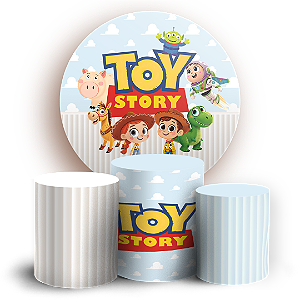 Capas Painel Redondo e Trio Cilindro Sublimado - Toy Story