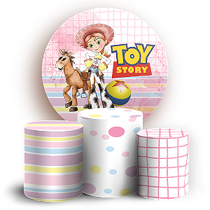 Capas Painel Redondo e Trio Cilindro Sublimado - Toy Story