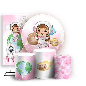 Capas Painel Redondo Trio Cilindro e Faixa Lateral Sublimado - Astrounauta