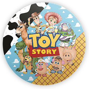 Capa Painel Redondo Sublimado - Toy Story