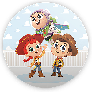 Capa Painel Redondo Sublimado - Toy Story