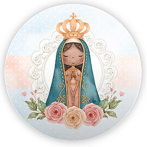 Capa Painel Redondo Sublimado - Nossa Senhora
