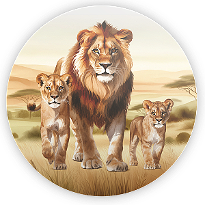 Capa Painel Redondo Sublimado - Safari