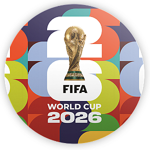 Capa Painel Redondo Sublimado - Copa do Mundo