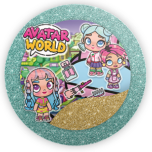 Capa Painel Redondo Sublimado - Avatar World