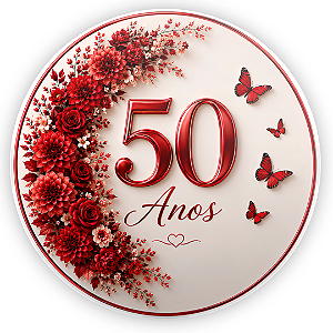 Capa Mini Painel Sublimado - 50 Anos
