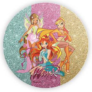 Capa Mini Painel Sublimado - Winx