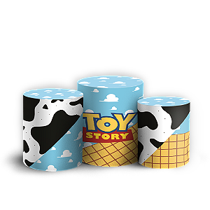 Capas Trio Cilindro Sublimado Veste Fácil - Toy Story