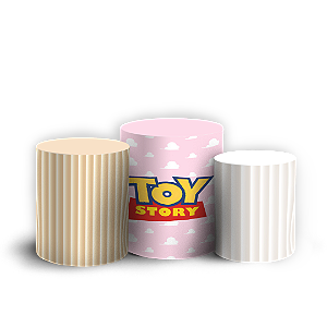Capas Trio Cilindro Sublimado Veste Fácil - Toy Story
