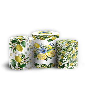 Capas Trio Cilindro Sublimado Veste Fácil - Limao Siciliano