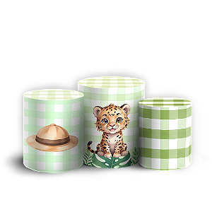 Capas Trio Cilindro Sublimado Veste Fácil - Safari