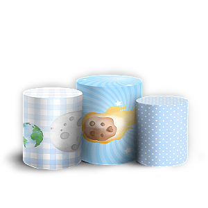 Capas Trio Cilindro Sublimado Veste Fácil - Astrounauta