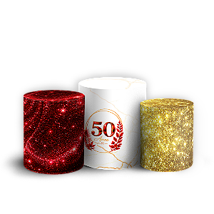 Capas Trio Cilindro Sublimado Veste Fácil - 50 Anos