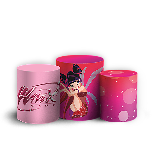 Capas Trio Cilindro Sublimado Veste Fácil - Winx