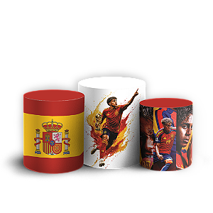 Capas Trio Cilindro Sublimado Veste Fácil - Lamine Yamal Espanhã
