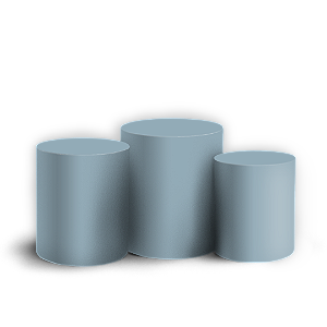 Capas Trio Cilindro Sublimado Veste Fácil - Azul Liso