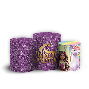 Capas Trio Cilindro Sublimado Veste Fácil - Academia de Unicornios