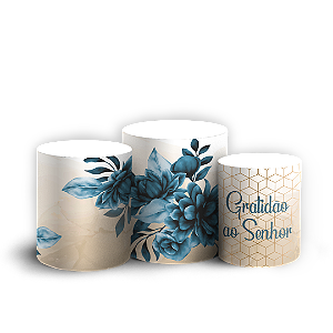 Capas Trio Cilindro Sublimado Veste Fácil - Gratidão