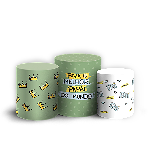 Capas Trio Cilindro Sublimado Veste Fácil - Dia dos Pais