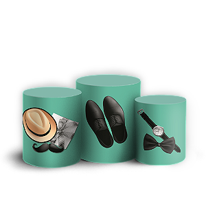 Capas Trio Cilindro Sublimado Veste Fácil - Dia dos Pais
