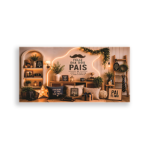 Capa Painel Retangular Sublimado - Dia dos Pais