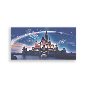 Capa Painel Retangular Sublimado - Castelo Disney