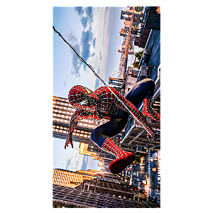 Capa Faixa Lateral Sublimado - Homem Aranha