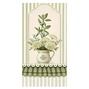 Capa Faixa Lateral Sublimado - Floral Verde