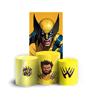 Capas Faixa Lateral e Trio Cilindro Sublimado Veste Fácil - Wolverine