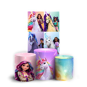 Capas Faixa Lateral e Trio Cilindro Sublimado Veste Fácil - Academia do Unicornio