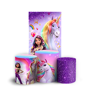 Capas Faixa Lateral e Trio Cilindro Sublimado Veste Fácil - Academia do Unicornio