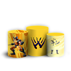 Capas Trio Cilindro Sublimado Veste Fácil - Wolverine