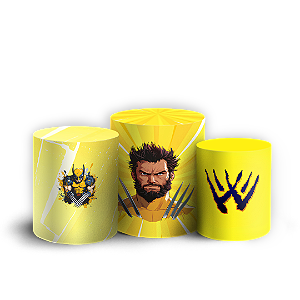 Capas Trio Cilindro Sublimado Veste Fácil - Wolverine